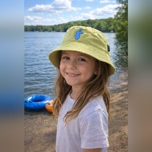 NWT Cotopaxi Kids Bucket Hat-Lemongrass